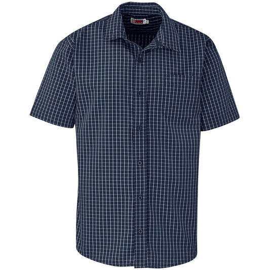 Mens Short Sleeve Aston Shirt - Navy