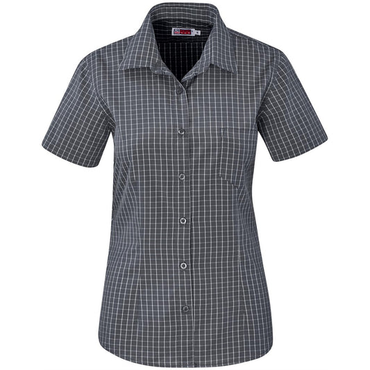 Ladies Short Sleeve Aston Shirt - Grey