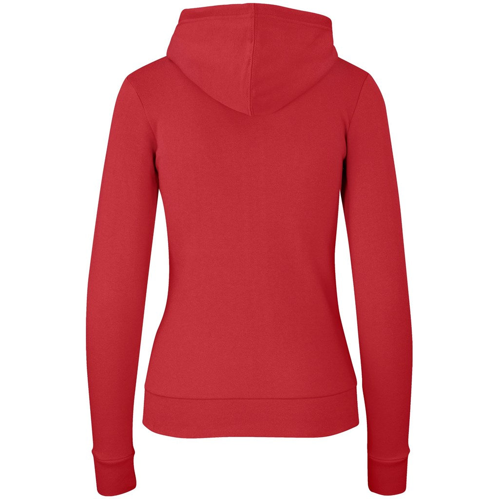 Ladies Bravo Hooded Sweater - Red