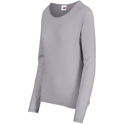 Ladies Long Sleeve Portland T-Shirt - Grey