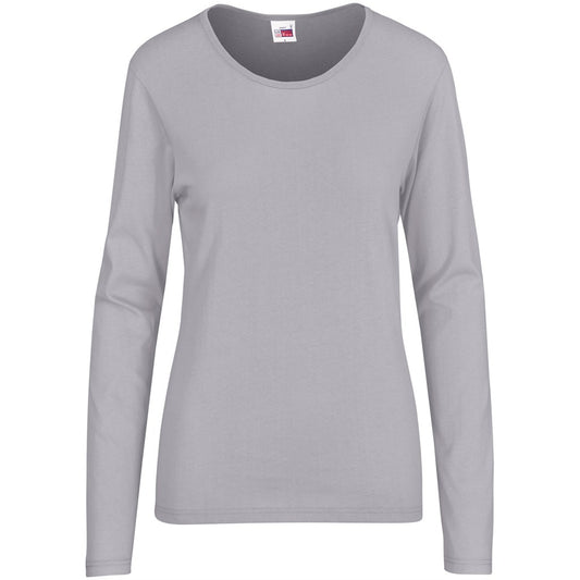 Ladies Long Sleeve Portland T-Shirt - Grey