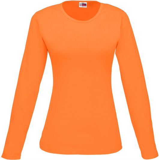 Ladies Long Sleeve Portland T-Shirt - Orange