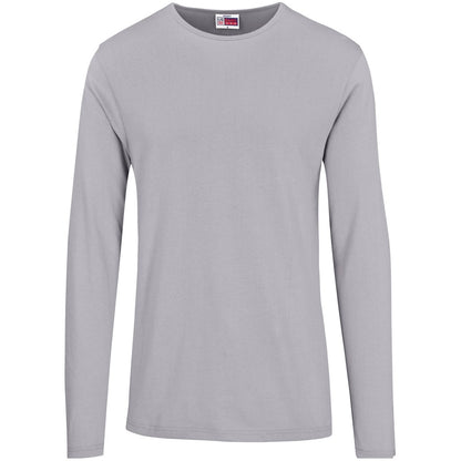 Mens Long Sleeve Portland T-Shirt - Grey