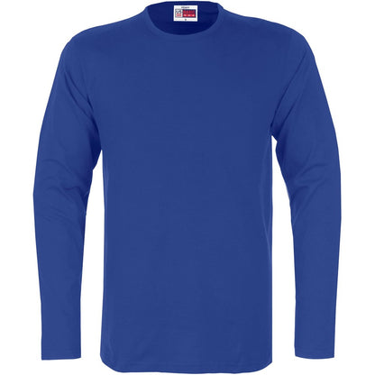 Mens Long Sleeve Portland T-Shirt - Royal Blue