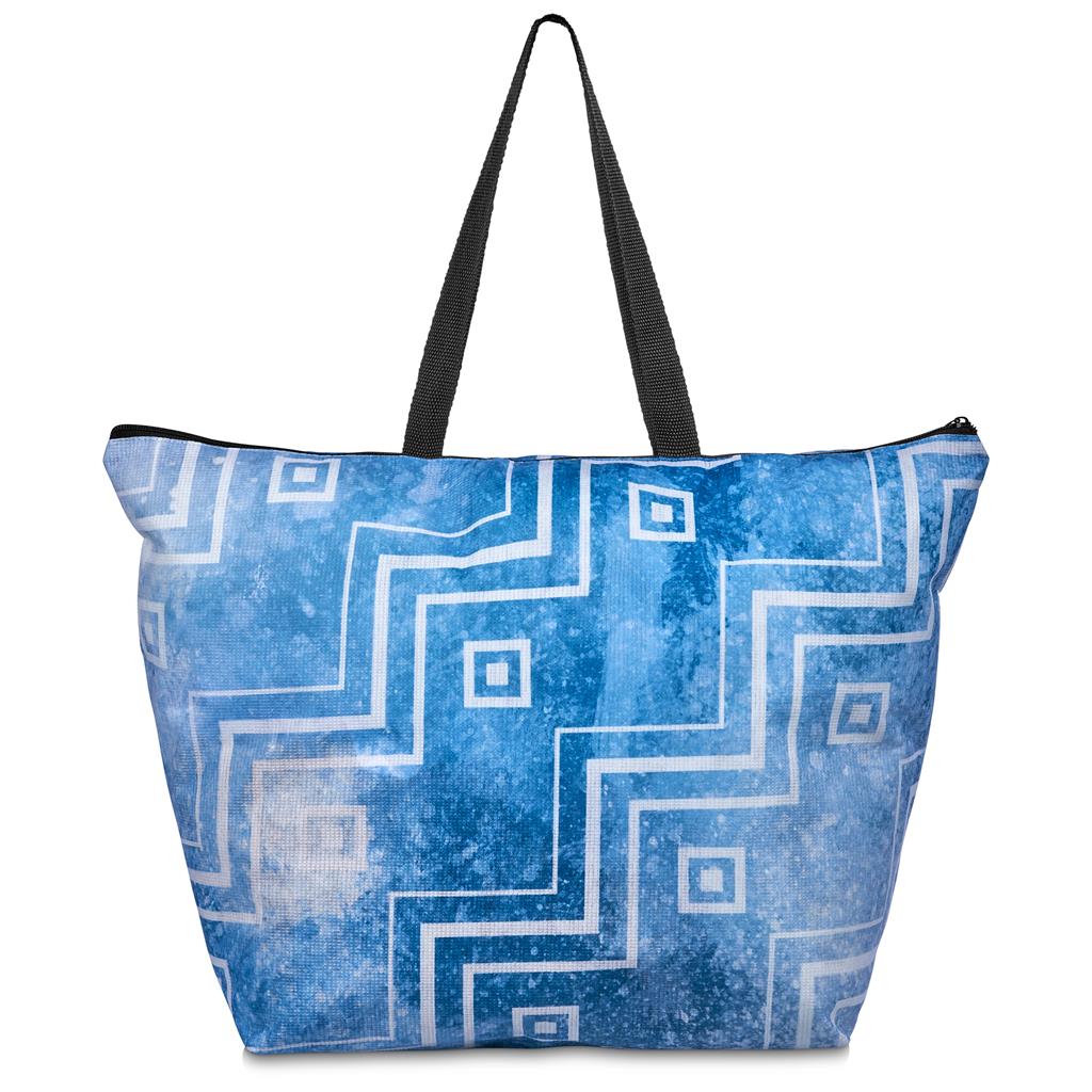 Hoppla Skyline Recycled PET Stitch-Bond Shopper With Zip