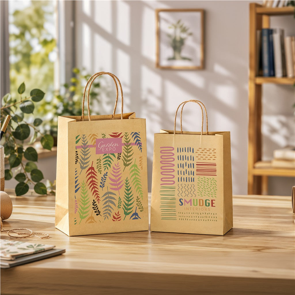 Altitude Ecological Digital Print Midi Paper Gift Bag 150gsm