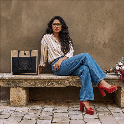 Okiyo Umi Jute & Cotton Tote