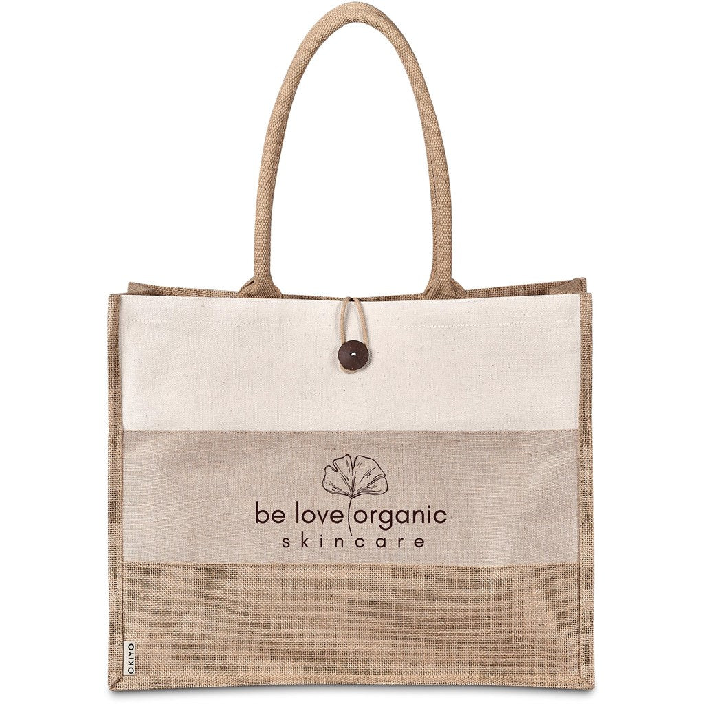 Okiyo Fukei Jute & Cotton Tote