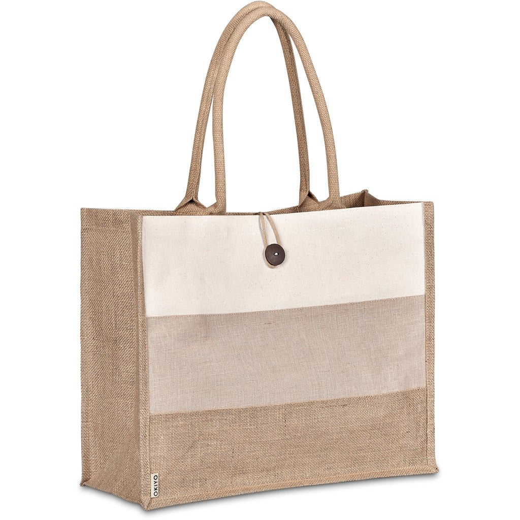 Okiyo Fukei Jute & Cotton Tote
