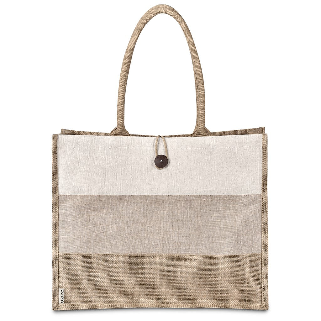 Okiyo Fukei Jute & Cotton Tote