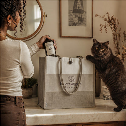 Okiyo Fukei Jute & Cotton Tote