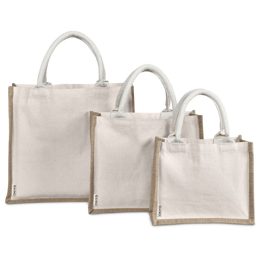 Okiyo Chinsai Maxi Jute & Cotton Tote