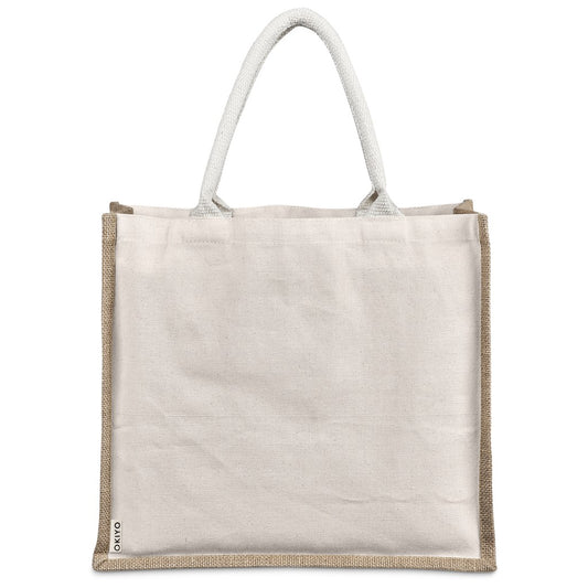 Okiyo Chinsai Maxi Jute & Cotton Tote