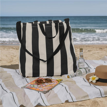 Okiyo Natsuri Recycled Cotton Canvas Large Beach Bag