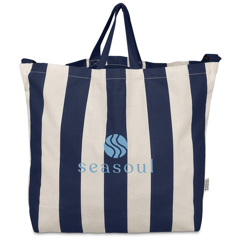 Okiyo Natsuri Recycled Cotton Canvas Large Beach Bag
