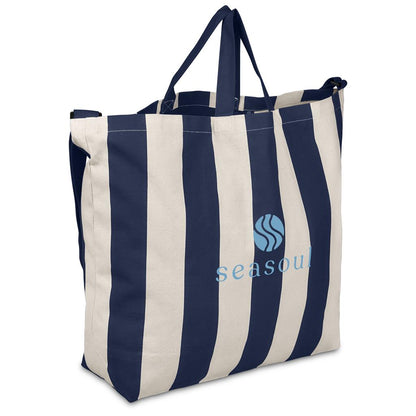 Okiyo Natsuri Recycled Cotton Canvas Large Beach Bag
