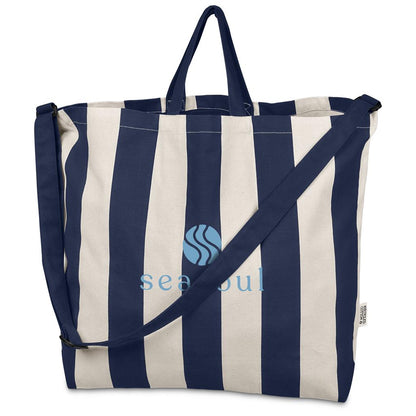 Okiyo Natsuri Recycled Cotton Canvas Large Beach Bag
