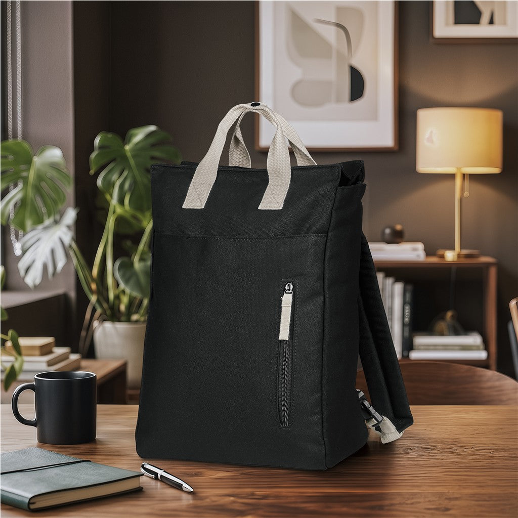 Serendipio Cityline Cotton Canvas Laptop Backpack