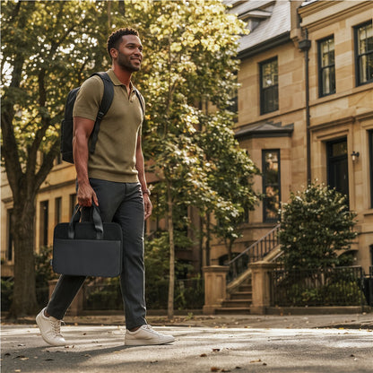 Serendipio Commute Cotton Canvas Laptop Bag