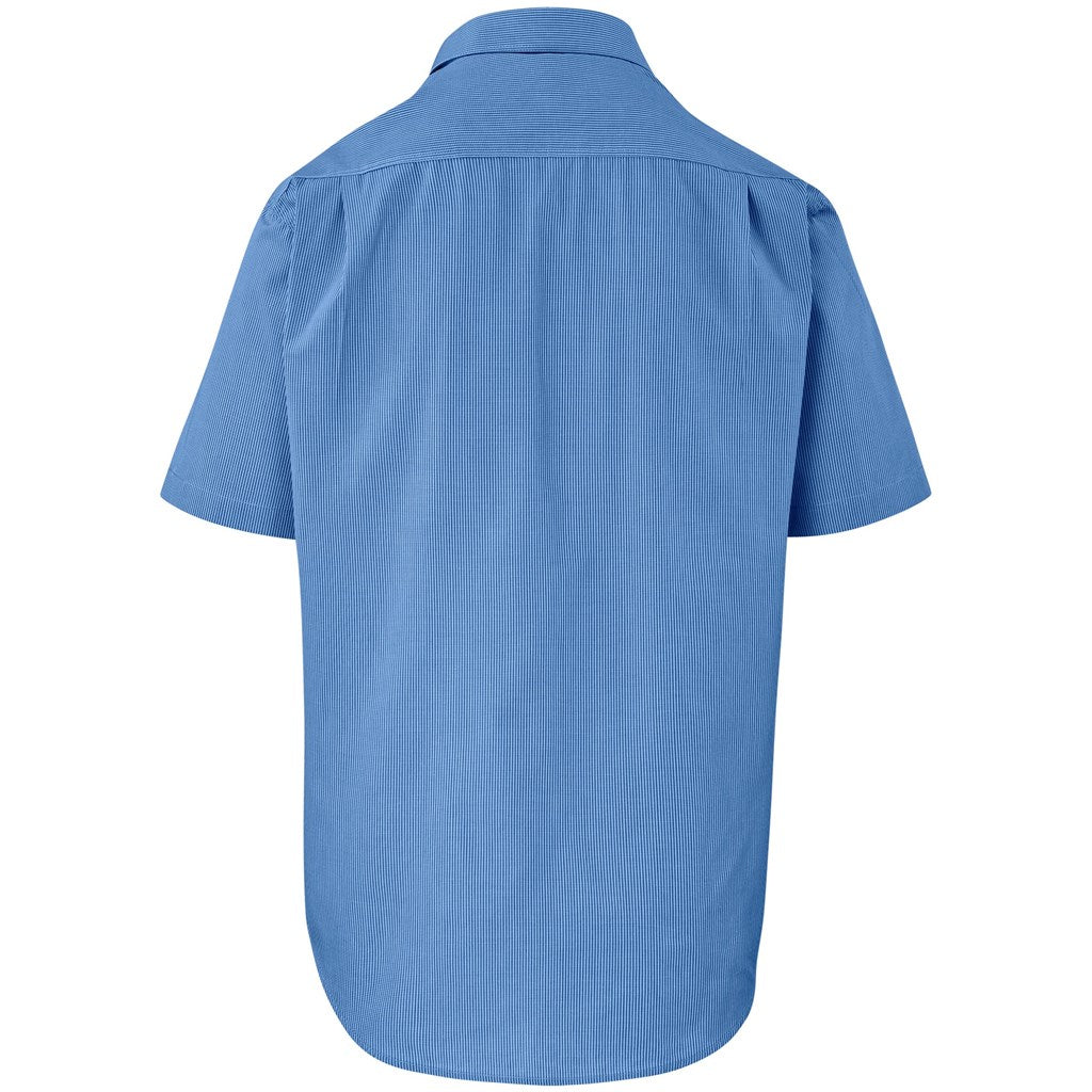 Mens Short Sleeve Micro Check Shirt