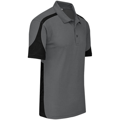 Mens Talon Golf Shirt - Grey