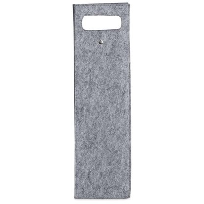 Hoppla Velto RPET Felt Single Wine Bottle Carrier
