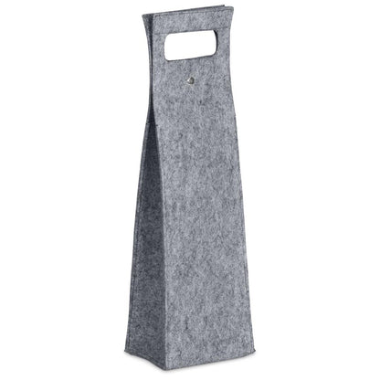 Hoppla Velto RPET Felt Single Wine Bottle Carrier