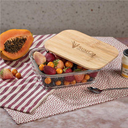 Okiyo Moshi Glass & Bamboo Lunch Box