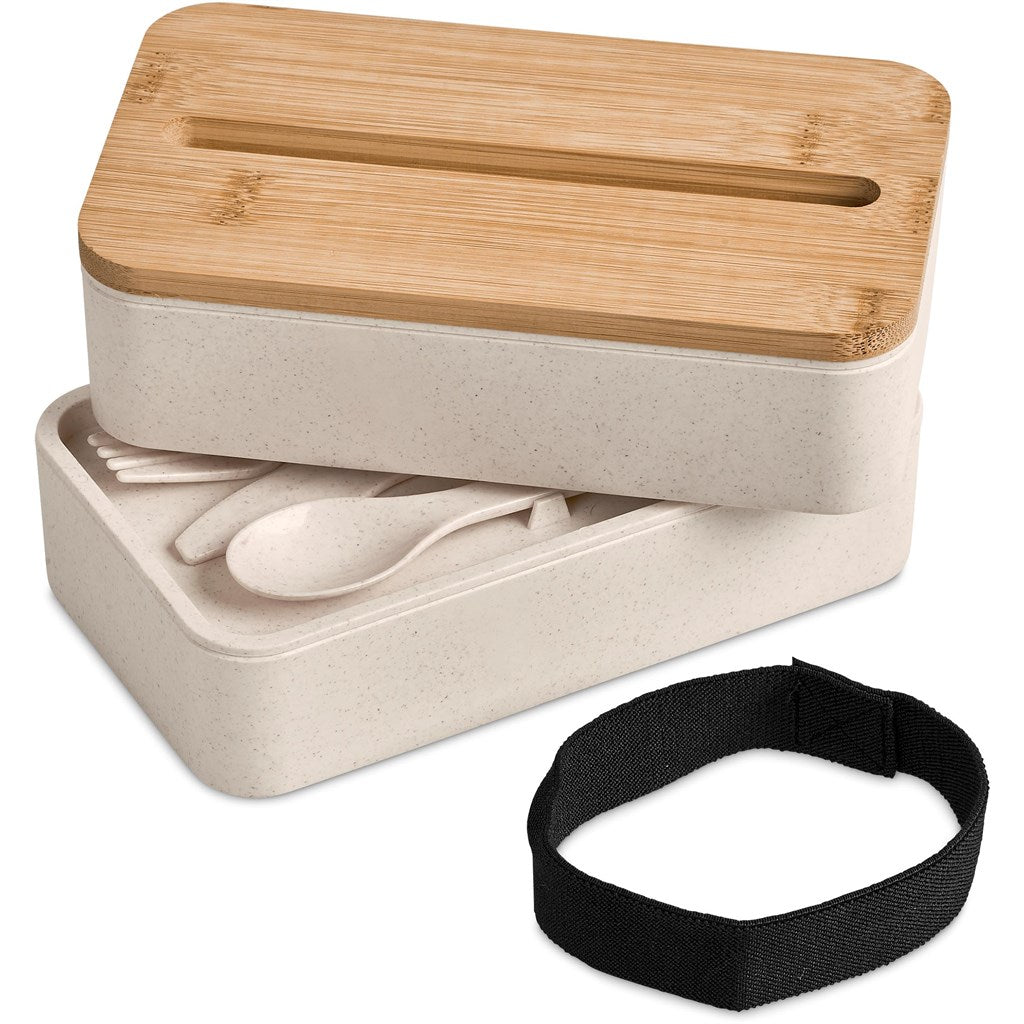 Okiyo Dura Wheat Straw & Bamboo Lunch Box Set
