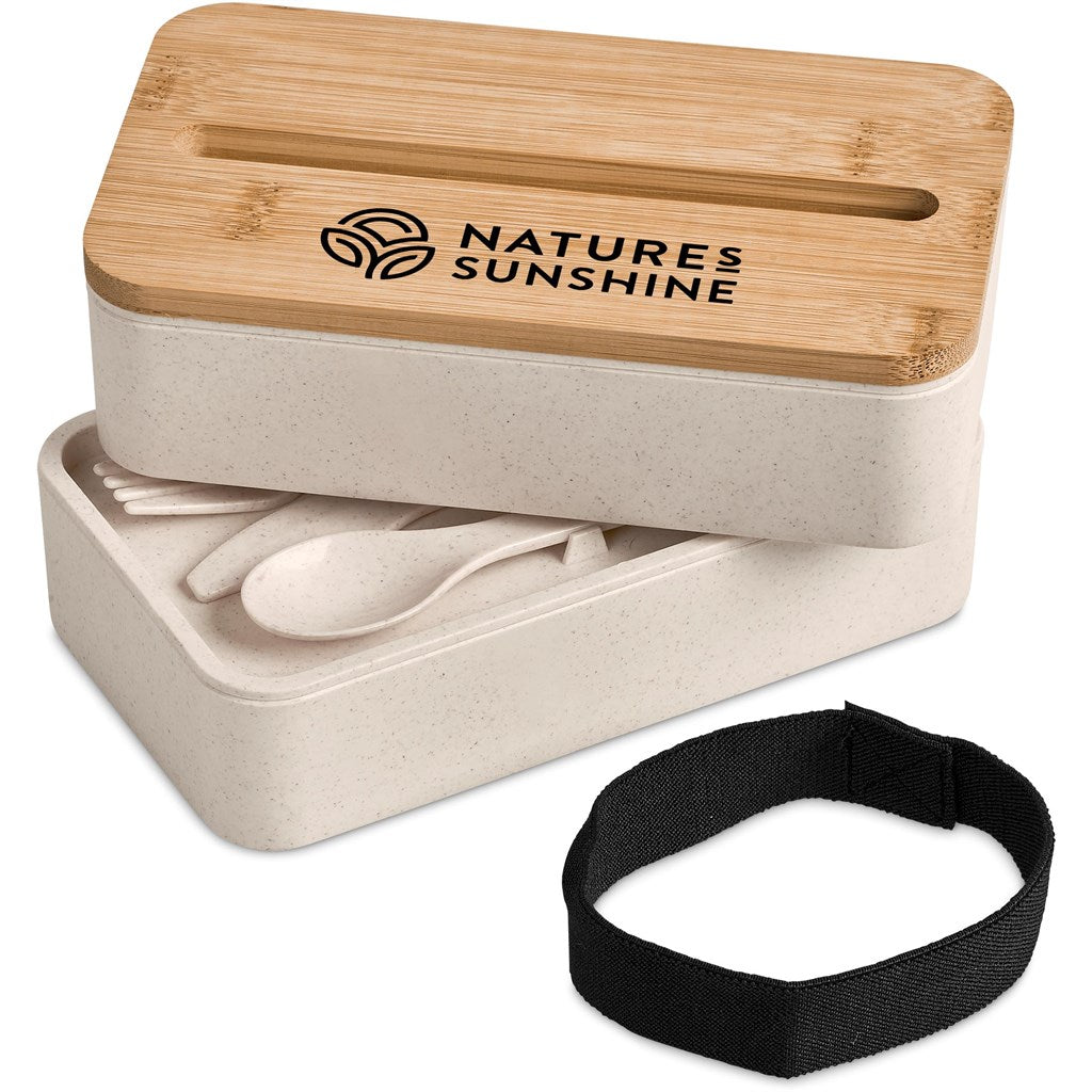 Okiyo Dura Wheat Straw & Bamboo Lunch Box Set
