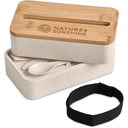 Okiyo Dura Wheat Straw & Bamboo Lunch Box Set