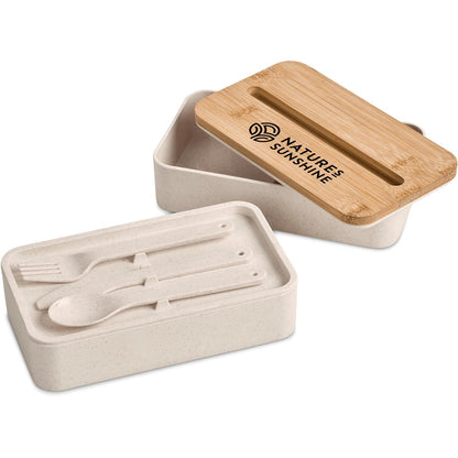 Okiyo Dura Wheat Straw & Bamboo Lunch Box Set