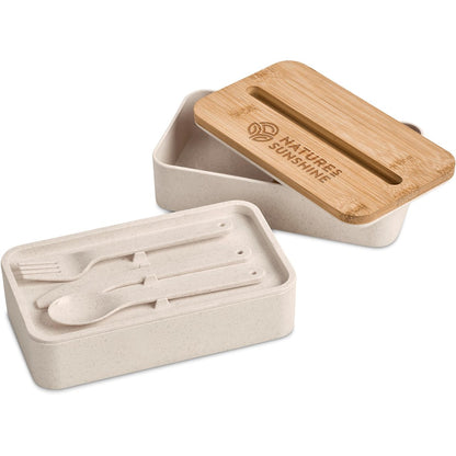 Okiyo Dura Wheat Straw & Bamboo Lunch Box Set