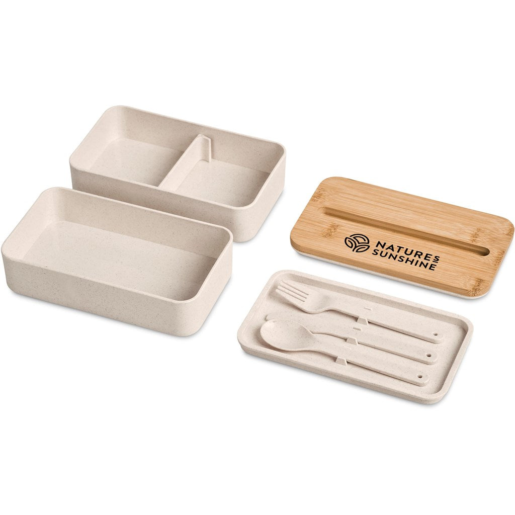 Okiyo Dura Wheat Straw & Bamboo Lunch Box Set