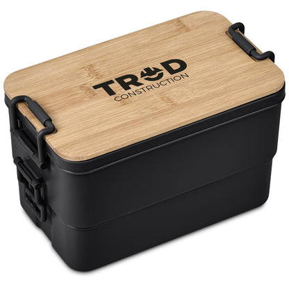 Urban Terrain Lakeside Double Layer Lunch Box & Cutlery Set