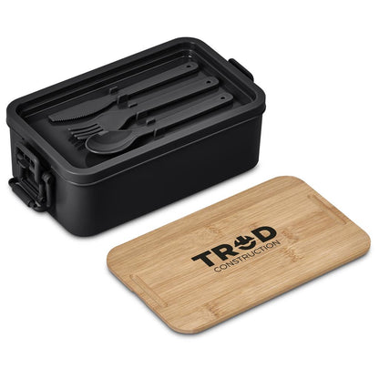 Urban Terrain Lakeside Double Layer Lunch Box & Cutlery Set