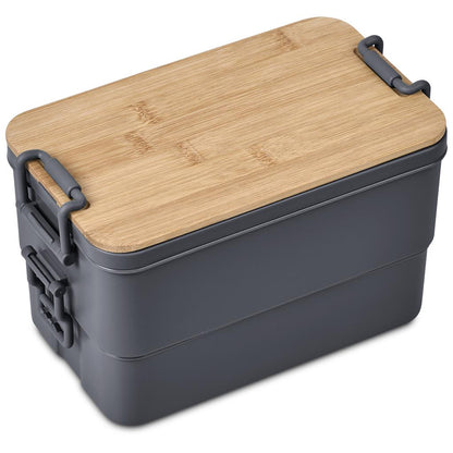 Urban Terrain Lakeside Double Layer Lunch Box & Cutlery Set