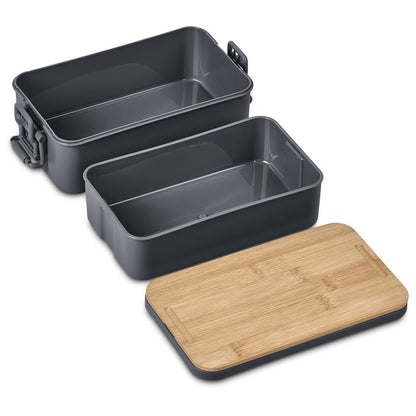 Urban Terrain Lakeside Double Layer Lunch Box & Cutlery Set