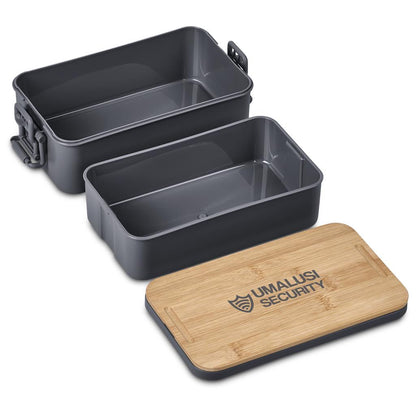 Urban Terrain Lakeside Double Layer Lunch Box & Cutlery Set