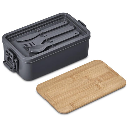 Urban Terrain Lakeside Double Layer Lunch Box & Cutlery Set