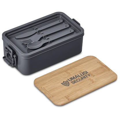 Urban Terrain Lakeside Double Layer Lunch Box & Cutlery Set