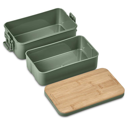Urban Terrain Lakeside Double Layer Lunch Box & Cutlery Set