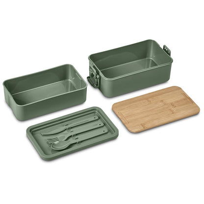 Urban Terrain Lakeside Double Layer Lunch Box & Cutlery Set