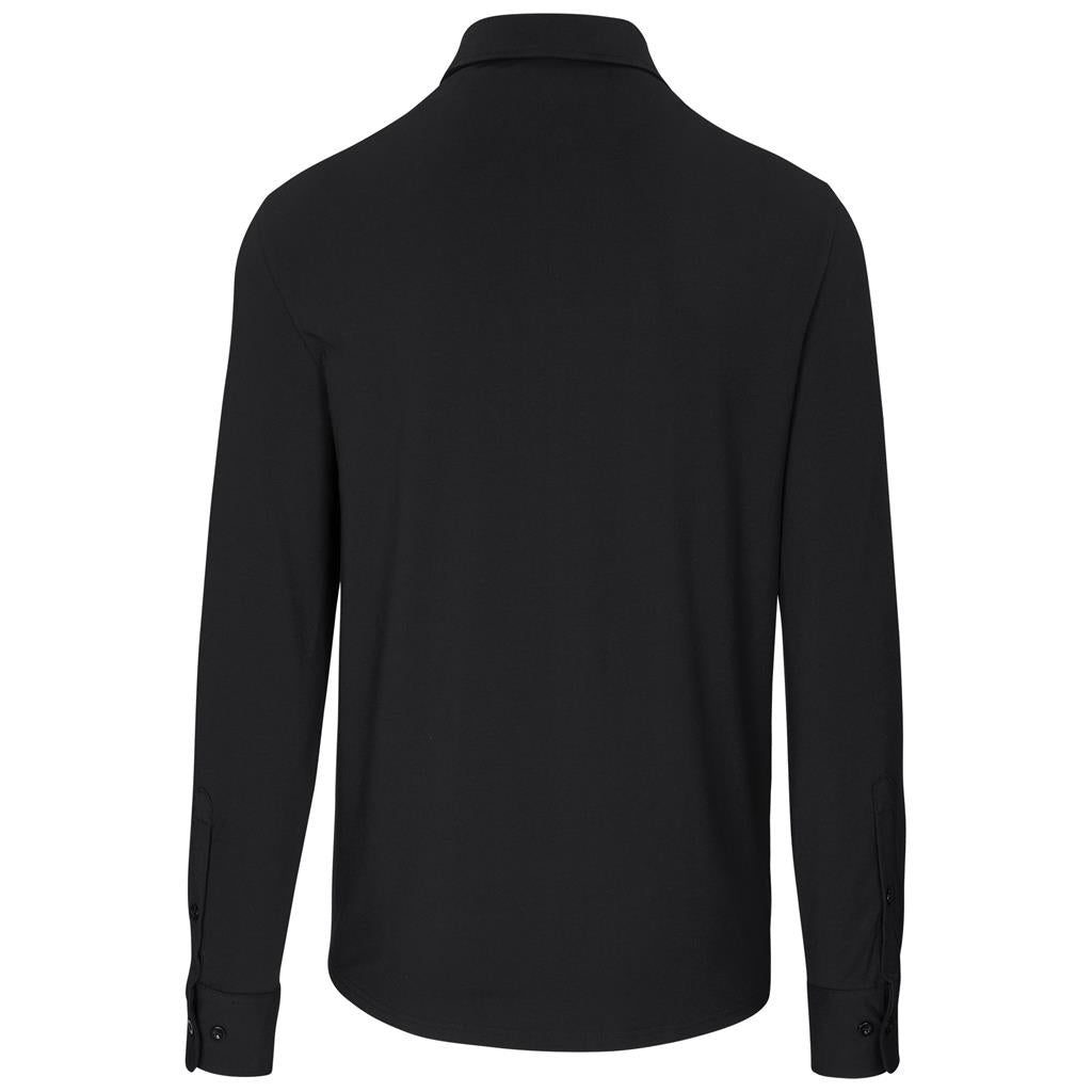 Mens Long Sleeve Alex Varga Cronus Knitted Shirt