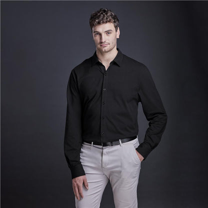 Mens Long Sleeve Alex Varga Cronus Knitted Shirt