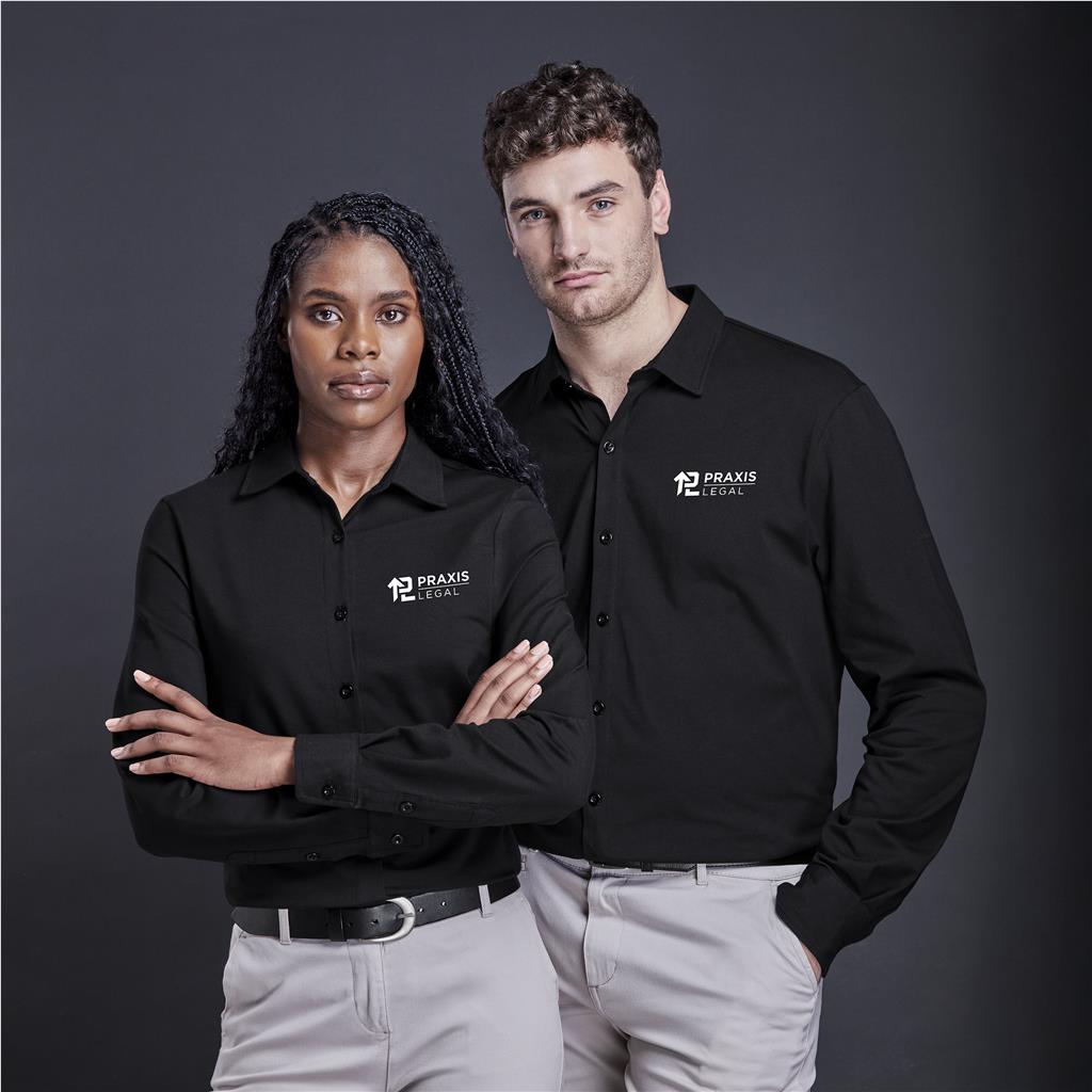 Ladies Long Sleeve Alex Varga Cronus Knitted Shirt
