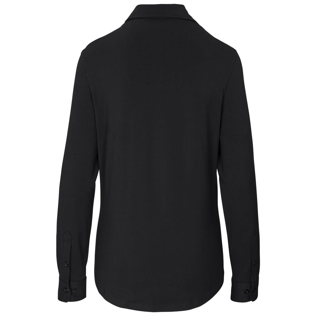 Ladies Long Sleeve Alex Varga Cronus Knitted Shirt