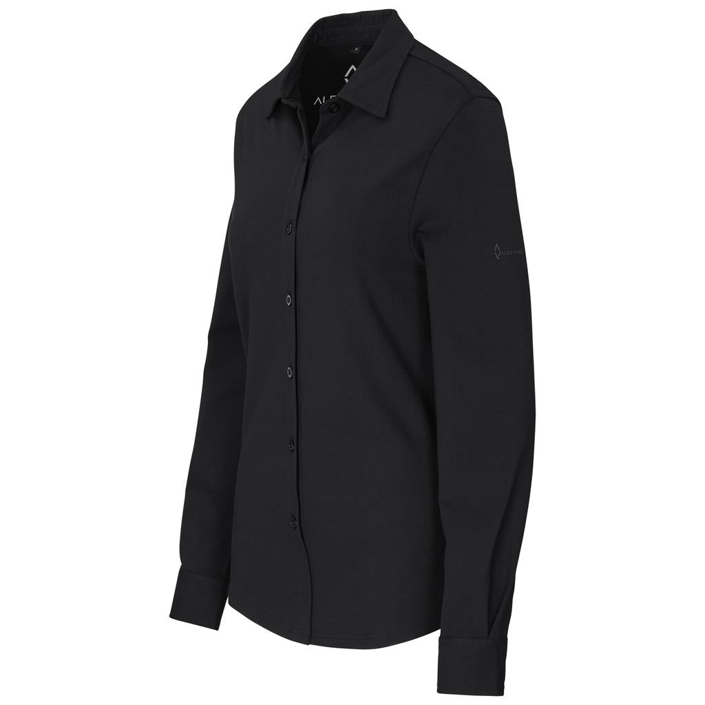 Ladies Long Sleeve Alex Varga Cronus Knitted Shirt
