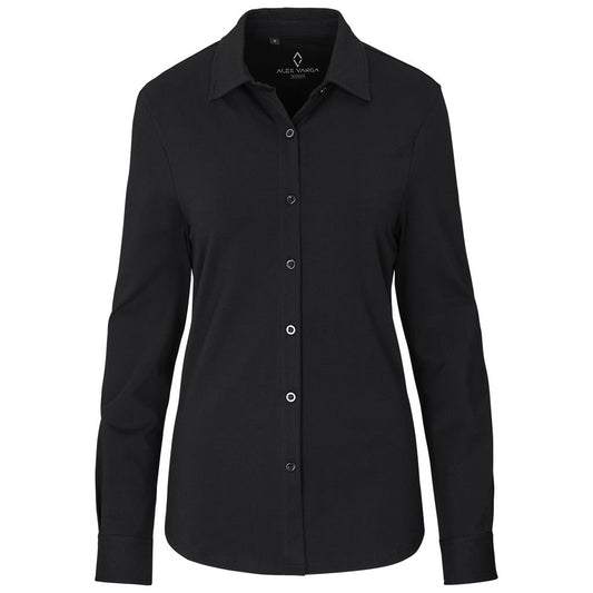 Ladies Long Sleeve Alex Varga Cronus Knitted Shirt