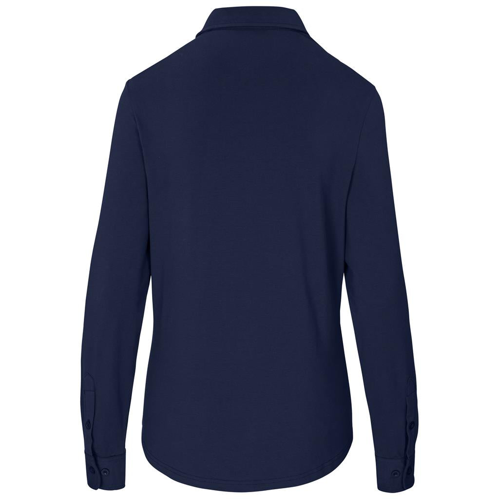 Ladies Long Sleeve Alex Varga Cronus Knitted Shirt